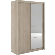 Шафа-купе 2-х дверна Маріо 1400 мм. Дуб сонома з дзеркалом Гербор