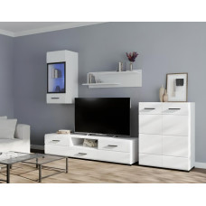 Стінка у вітальню Аляска / Alaska Німфея альба/Білий глянець БРВ