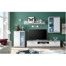 Стінка у вітальню Кетлін / Catlin Бетон / Німфея альба БРВ