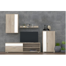 Стінка у вітальню Міні Барато / Mini Barato Дуб сонома / Німфеа альба Гербор