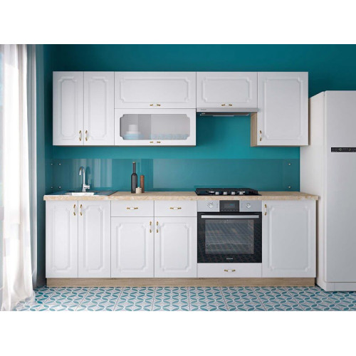 Кухня Donna / Донна 2.5 м — пряма компактна кухня з фасадом МДФ від Київського Стандарту