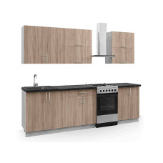 Кухня Festa / Феста пряма 2.0 м (А) фасад ЛДСП Київський Стандарт