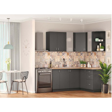 Кухня кутова Грейс 3,1 м Фасад ЛДСП Антрацит Київський Стандарт