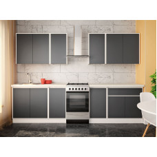 Кухня Mattina / Маттіна пряма 2.4 м фасад ЛДСП Київський Стандарт