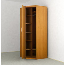 Кутова шафа з одними дверима 80х80х220 см петлі фасад з ДСП Кутова шафа з одними дверима 80х80х220 см петлі фасад з ДСП