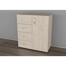 Комод 1 чотири ящики одна дверцята 90х80х40 см.