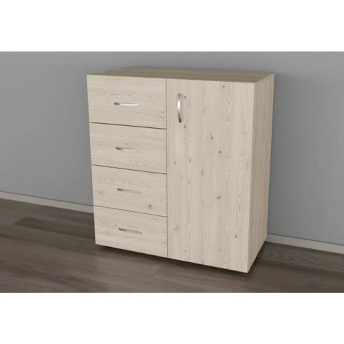 Комод 1 чотири ящики одна дверцята 90х80х40 см.