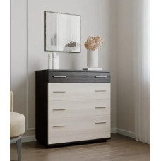 Маленький комод на 4 ящики К - 1 (телескопи) Венге + дуб молочний Еверест