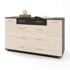 Комод для речей К-4 Еверест Венге + дуб молочний Еверест Комод для речей К-4 Еверест Венге + дуб молочний Еверест