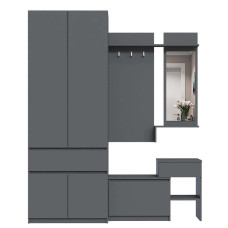 Передпокій Брайт ДСП Антрацит 1500 х 520 х 2000 мм Майстер Форм