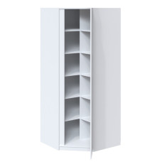 Шафа кутова з полицями Брайт 85х52х200 см. Білий — Майстер Форм