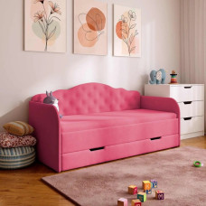 Дитяче м’яке ліжко Melisa 90х190 см з матрацом та шухлядою — Viorina Deko